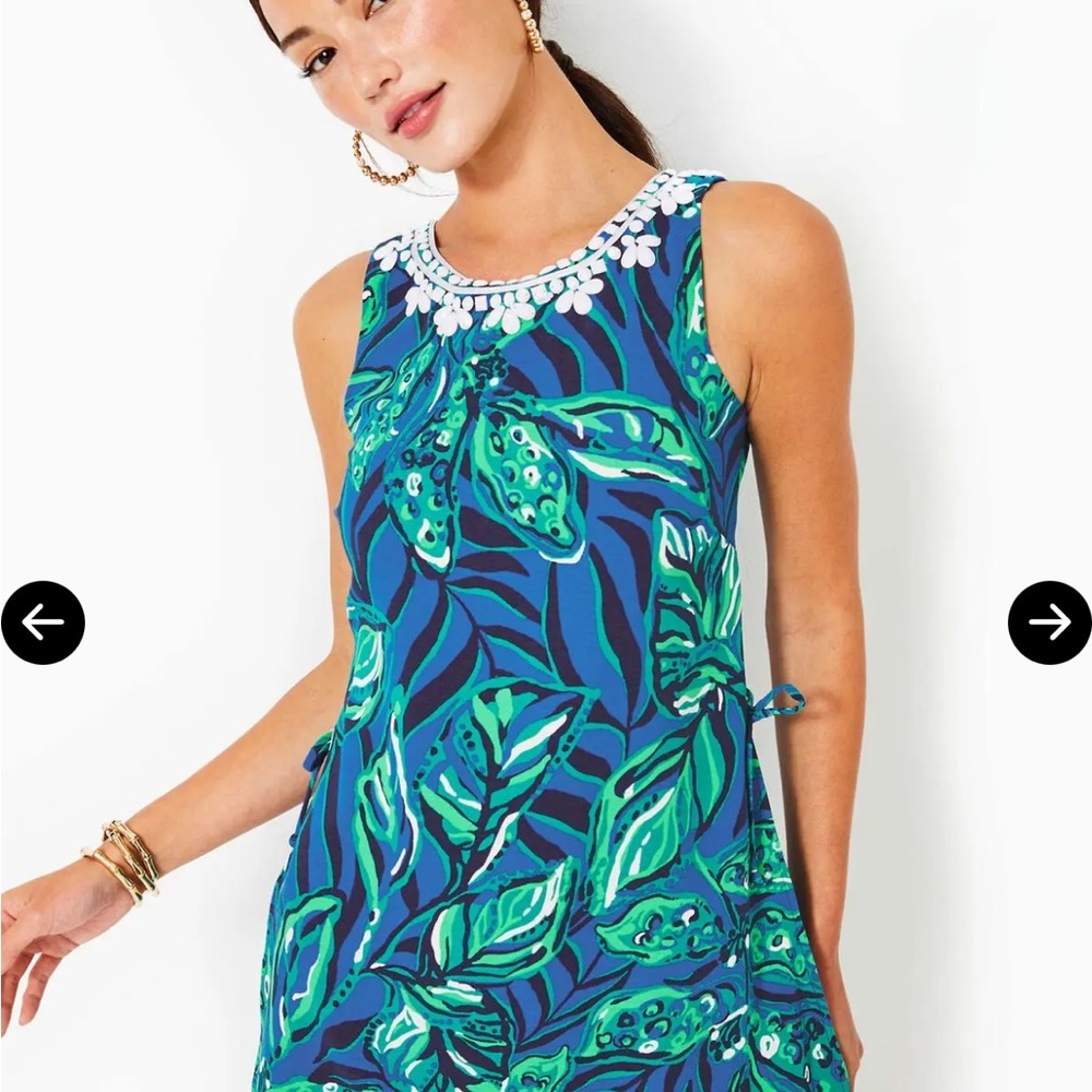 Lilly Pulitzer Donna Sleeveless Romper * Indigo Breeze Shady Gators (10) - Picture 10 of 11